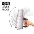 thumbnail image 3 of 40oz Pioneer Flower Floral Print Pattern Insulated Tumbler with Handle, BPA-Free Leak Proof Lid and Straws, Double Wall Vacuum, Hot 12h/Cold 34h, 3 of 6