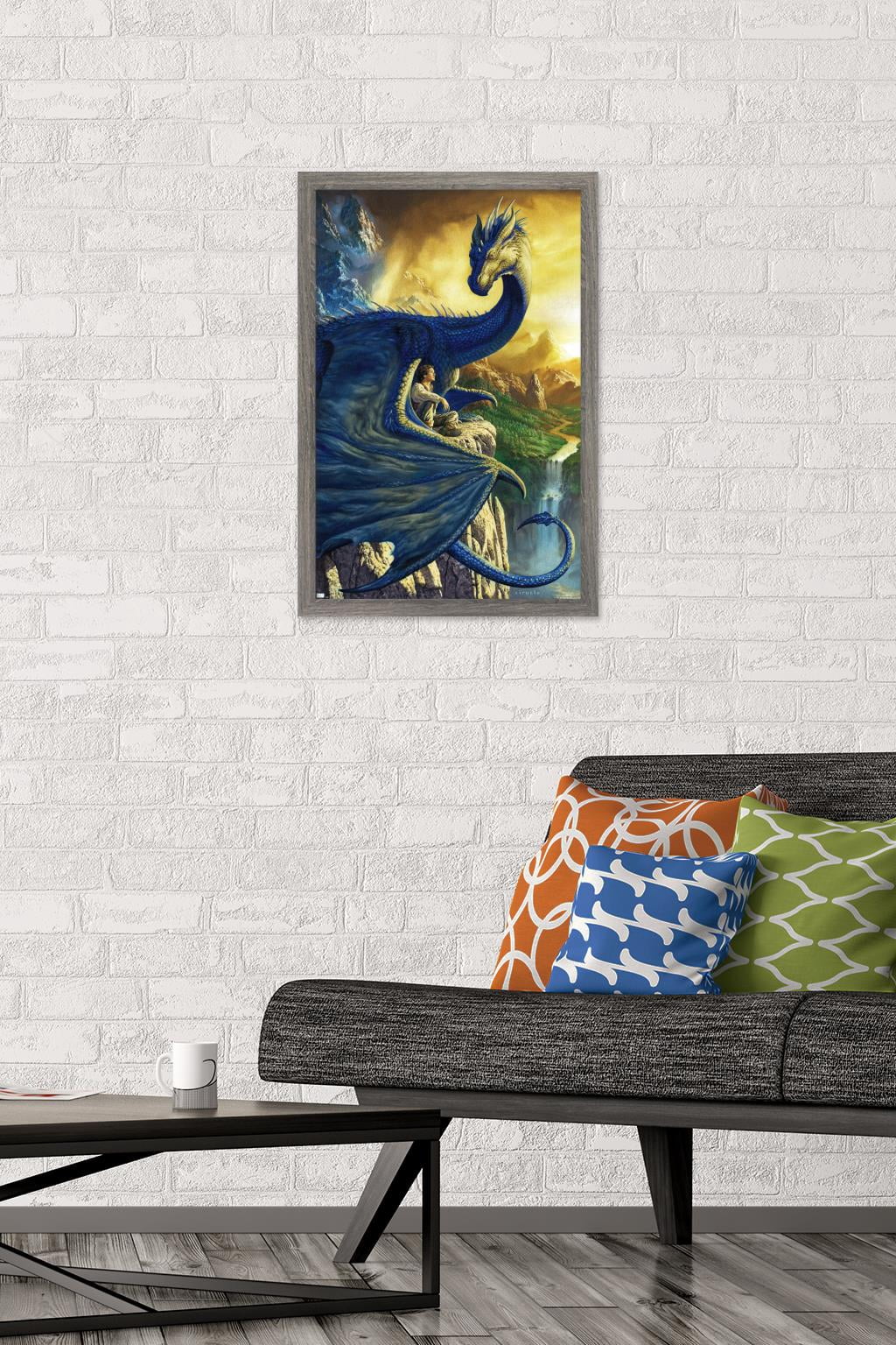 Ciruelo - Eragon Wall Poster, 14.725" x 22.375", Framed