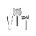 thumbnail image 1 of Wmf Faces Bar Set 3-Piece (Strainer, Ice Tongs, Bar Measure), 1 of 1