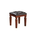 thumbnail image 2 of Sosi 47 Inch Vanity Desk Set with Stool, 3 Mirror Inlaid Drawers, Brown, 2 of 6