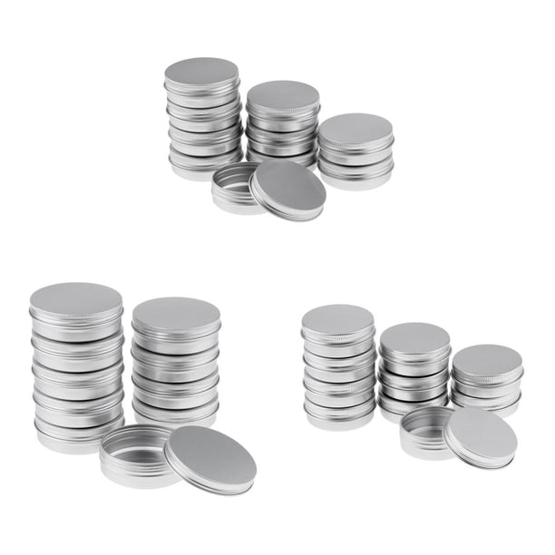 Latas de aluminio latas, latas de aluminio con tapas, latas de aluminio, tarros de maquillaje jar, latas de aluminio, latas de maquillaje vacías, latas de maquillaje