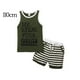 thumbnail image 4 of Guardurnaity Yinyinxull bebé niños 2 uds conjuntos sin mangas verano camisetas sin mangas pantalones cortos conjuntos de ropa gris 0-6 meses conjuntos de ropa Verde 110cm Guardurnaity AP002834-10, 4 of 6