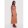 thumbnail image 2 of Women's Smocked Cutout Strapless Tiered Maxi Dress, 2 of 3