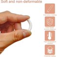 thumbnail image 4 of 100 Pcs Universal Silicone Dishwasher Rack Tine Prong Repair End Tip Caps, Dishwasher Rack Tine Repair Kit, Round End Caps, Shelf Organizer Tip Cap Wire Thread Protector Cover, Anti Slip,1 inch, White, 4 of 7