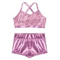 thumbnail image 3 of Alvivi Kids Girls Tankini Outfit Tank Top Bottoms Set Gym Workout Costume 5-14, 3 of 7