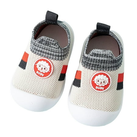 eileial Toddler Sneakers Boys Girls Barefoot Shoes Lightweight Boys Girls Non-Slip Tennis Shoes Gray 12