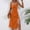 Orange, variant on TUGOXIE Orange Womens Sundresses Midi Casual Slit Boho Polka Dot Dress for Women 2024 XL