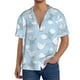 thumbnail image 1 of Fotbe Cute Goose On A Blue Sky Camisa Estampada de Manga Corta para Hombre, Casual de Verano, Estilo Playero, Sin Arrugas-XX-Large, 1 of 5