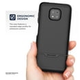 thumbnail image 5 of Encased Rebel Series for Moto G Power 2021 Case, Military Grade Full Body Rugged Cover (Motorola G Power) Black, 5 of 7