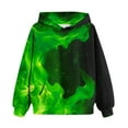 thumbnail image 7 of Boys Graphic Hoodies 3D Dragon/Fire/Galaxy Printed Pullover Hooded Sweatshirt Loose Casual Fashion Kids Clothes, Green 3 Years, 7 of 7