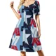 thumbnail image 4 of Vestido de manga corta con alfabeto Vestido para embarazadas Vestido mujer, 4 of 8