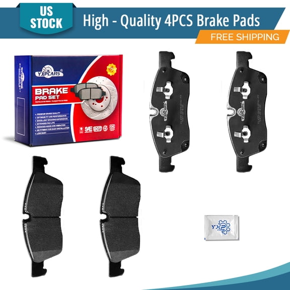 YXPCARS 4PCS Brake Pads, Front Ceramic Pads for Dodge Durango 2011-2023 Jeep Grand Cherokee 2012-2016 (D1455)