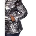 thumbnail image 5 of White Mark Women's Plus Size Metallic Puffer Coat, 5 of 5