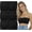 3 Pack: Black, variant on Women's Pack of 3 or 6 Seamless Classic Ruched Tube Top Bras w/ Removable Pads - 3 Pack: Black - One Size Plus