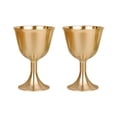 thumbnail image 1 of Copa de cáliz de latón, copa de vino, vasos para beber de latón, vasos para bebidas, 2 uds., 1 of 6