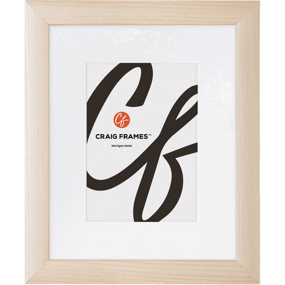 Craig Frames Contemporary, 24x30 Picture Frame Matted for a 20x26 Photo, Natural