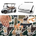 thumbnail image 6 of XYZCANDO Deer Camo 2-Seat Golf Cart Seat Cover with 4 Front Pockets - Universal Non-Slip Washable Terry Cloth Accessory for Golfers, 6 of 8