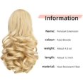 thumbnail image 2 of HSHDLDF Extension de Queue de Cheval, Extensions de Cheveux Griffes 12 Pouces Queue de Cheval Courte et Bouclée à Clip, Extension de Cheveux Queue de Cheval Aspect Naturel, Postiche Synthétique pour Femmes (Blond Miel Clair), 2 of 7