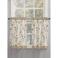 thumbnail image 5 of Vintage Spring Floral Bathroom Window Curtain, Farmhouse Botanical Rustic Light Filtering Coffee Kitchen Curtains, Bedroom Living Room Curtains 2 Panel 84"x54", 5 of 6