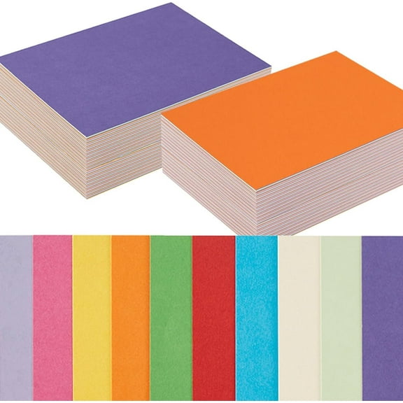 100 Pack Colorful Thick Paper Cardstock Blank Colored Cards Stock for Invitations, Greeting Cards Making, Postcards, Photos, 250GSM Thick Paper Colorful,5x7 Cardstock