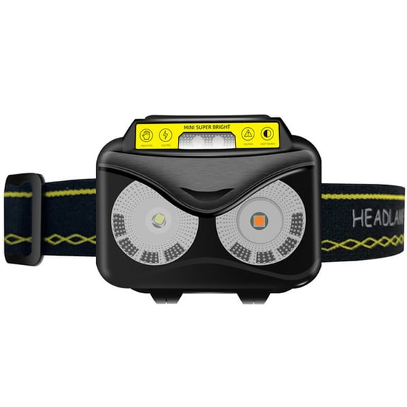 OUNONA Upgraded Sensor Rechargeable Torch Waterproof USB Headlight LED Headlamp