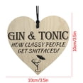 thumbnail image 3 of Pompotops Handmade Wooden Commemorative Love Wooden Sign Pendant Clearance, 3 of 3