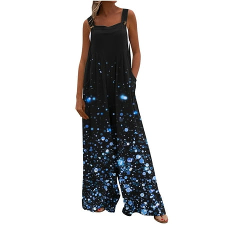 

Xihbxyly Jumpsuits for Women 2023 Summer Casual Maternity Overalls Boho Comfy Cotton Linen Jumpsuit Baggy Button Bib Loose Overalls Plus Size Pants Maxi Pockets Rompers 1Dollar Deals #3