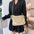 thumbnail image 1 of Bolso de hombro tejido de mimbre de paja con borlas para mujer de verano (Beige) Tmvgtek  Para estrenar, 1 of 9