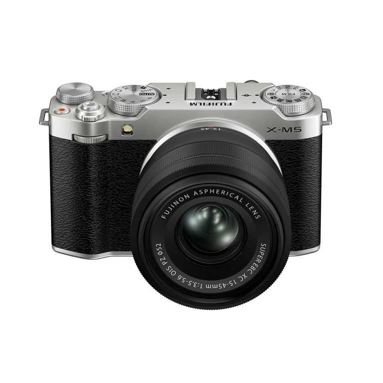 Fujifilm X-M5 Mirrorless Digital Camera, Lightweight Silver Body