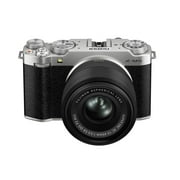Fujifilm X-M5 Mirrorless Camera Body with XC 15-45mm F3.5-5.6 OIS PZ Lens (Silver)
