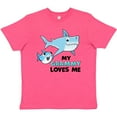 thumbnail image 3 of Inktastic My Grammy Loves Me with Cute Sharks Youth T-Shirt, 3 of 5