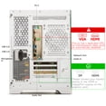 thumbnail image 5 of WIWB Gaming PC, Ryzen 5 5500, RX 6500 XT 4GB, 16GB DDR4, 512GB SSD, WiFi 6, White, 5 of 9