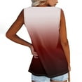 thumbnail image 7 of Plus Size Blouse for Women Women Summer Sleeveless Casual Printed O Neck T Shirt Tops, 7 of 7