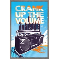 Music - Crank Up the Volume Wall Poster, 22.375" x 34", Framed