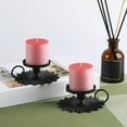 thumbnail image 6 of Vintage Wrought Iron Aromatherapy Candle Holder - Retro Candle Holder Set of 2 Candlestick Holders Candlelight Stand for Dining Room Home Decoration Display, 6 of 7