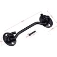 thumbnail image 2 of Multifunctional Use Barn Door Latch, Heavy Duty Reliability Stainless Steel Hook And Eye Latch For Interior Wooden Doors, Rust Resistant Privacy Hooks (4 Inch), 2 of 5