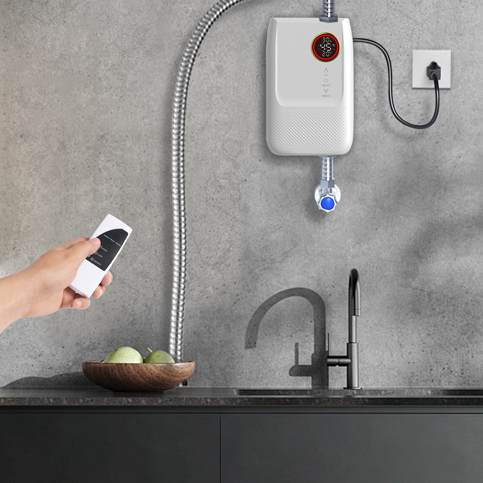 Electric Water Heater,3000W Hot Water Heater, Instant Hot Water Heater