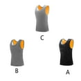 thumbnail image 5 of Polyester Men Vest Portable Reusable Washable Stylish Solid Color Thermal Warm Keeping Dual Layer Boys Underwear Clothing Light Grey 3XL, 5 of 10