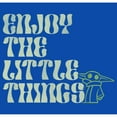 thumbnail image 2 of Boy's Star Wars: The Mandalorian Grogu Enjoy the Little Things  Graphic Tee Royal Blue X Small, 2 of 5