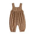 thumbnail image 6 of Mceream Boys Girls Polka Dot Romper Button Front & Elastic Cuff Design for 3-24 Months Soft Cotton Adjustable Shoulder Straps for Comfortable Sleeveless Jumpsuit for Summer Outings, 6 of 6