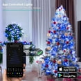 thumbnail image 4 of Smart String Lights, 196ft 600 LED Smart WiFi Color Changing Fairy Lights App Controlled, RGB Christmas Lights Clear Wire Work with Alexa & Google Home for Halloween Indoor Outdoor Tree Decor, 4 of 13