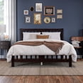 thumbnail image 2 of AFI Tahoe 14" Queen Wood Platform Bed with Slatted Headboard and Footboard, Espresso, 2 of 8