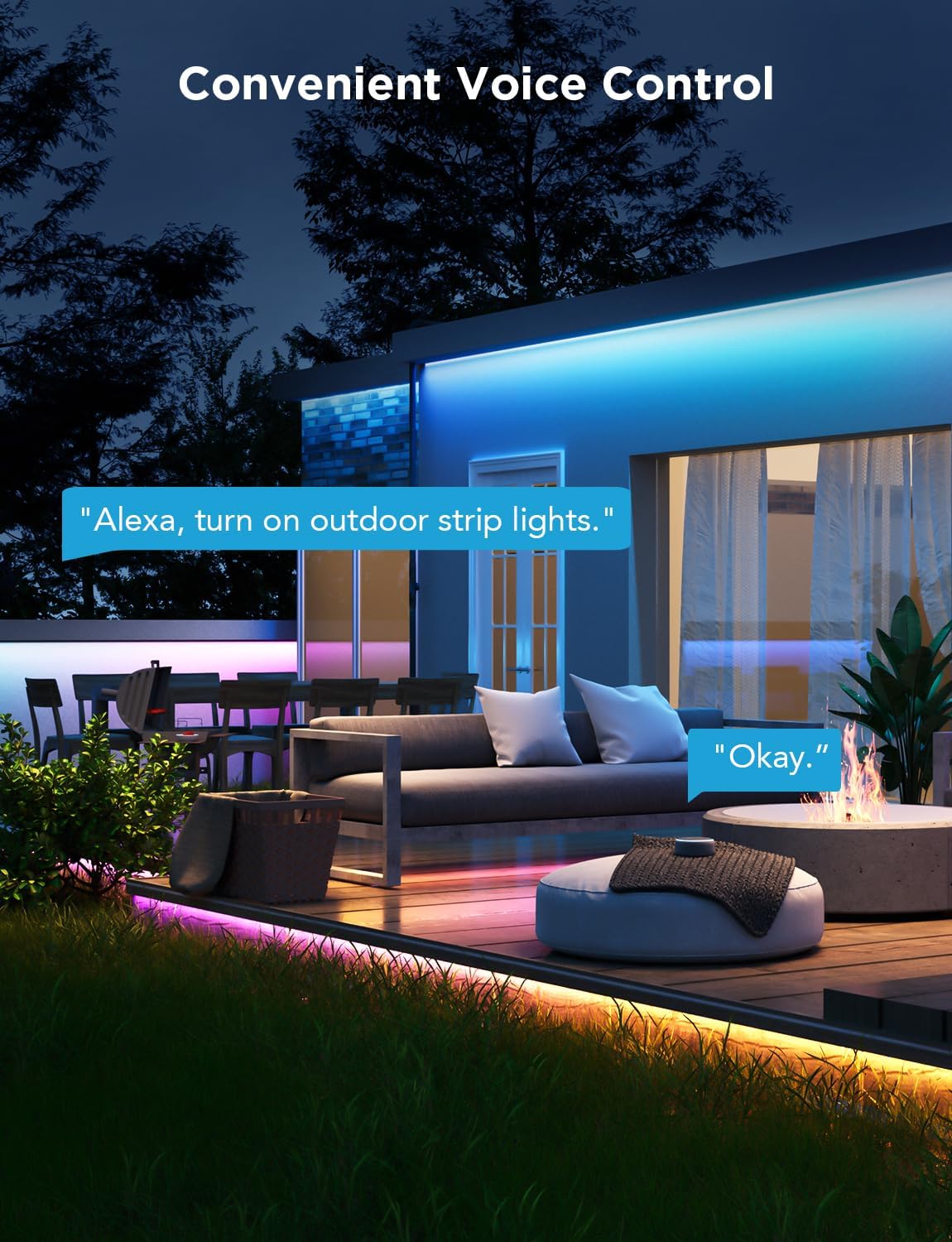 Govee RGBICWW Outdoor LED Strip Lights (32.8 ft)