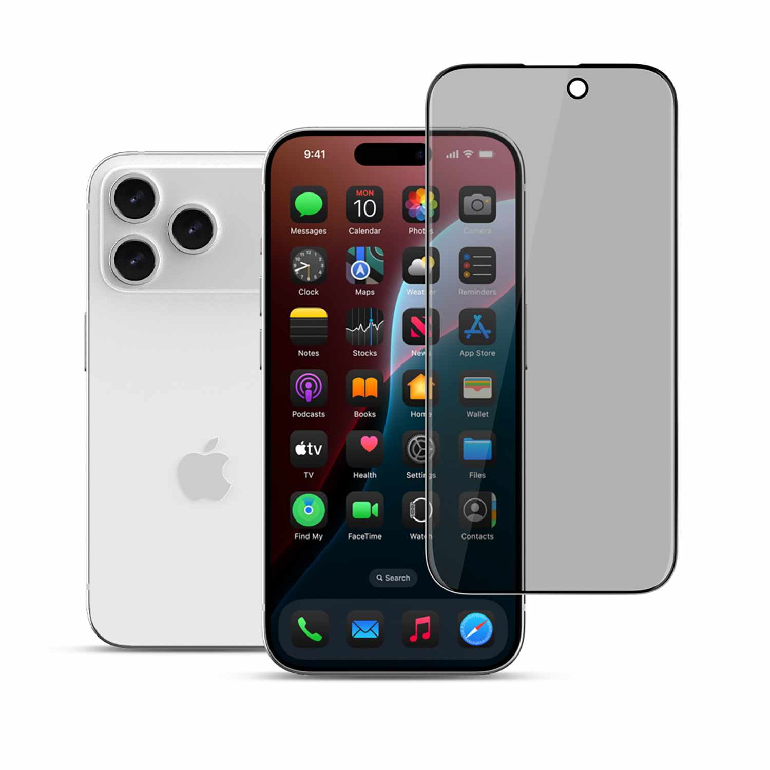 22 Cases Privacy Tempered Glass Screen Protector for iPhone 17 Pro