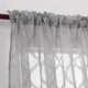 thumbnail image 3 of Cortinas semitransparentes Deconovo de lino jacquard tejido, 91 cm de largo, para cocina, gris, 132 x 91 cm, 2 unidades, 3 of 7