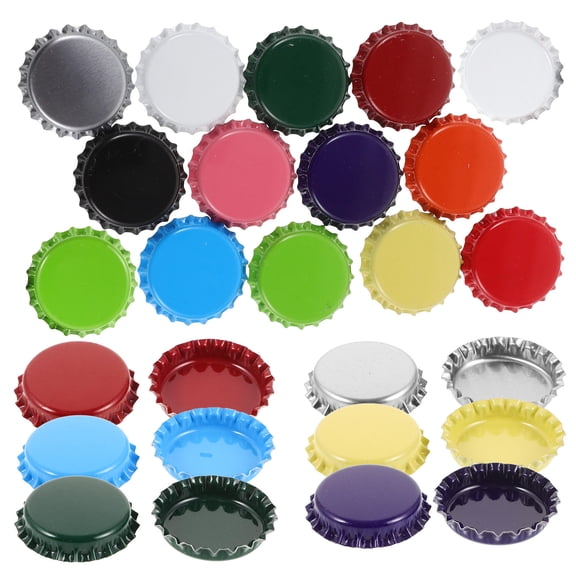 OATIPHO 60Pcs Beverage Bottle Caps Iron Decorative Bottle Cover for Home Decor