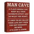 thumbnail image 2 of Creative Products Man Cave Red 11 x 14 Canvas Wall Art, 2 of 5