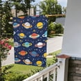 thumbnail image 5 of Easygdp Planets and Stars Garden Flag Yard Flag Welcome Flag, Double-Sided, Weather Resistant for Outdoor Decor - 12.5"x18", 5 of 9
