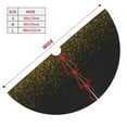 thumbnail image 5 of Kll 36" Christmas Tree Skirt Gold Glitter Gradient Xmas Tree Skirts Mat For New Year Xmas Holiday Party Indoor Outdoor Home Decoration, 5 of 9