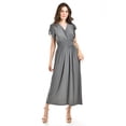 thumbnail image 1 of Vestido largo manga volantes Roman Fashion /Juvenil, 9940-SO (Gris) gris CH, 1 of 5